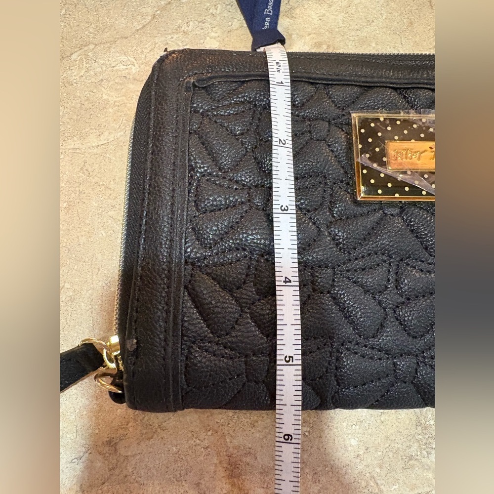 Betsey Johnson Black Quilted Clutch - Picture 10 of 10